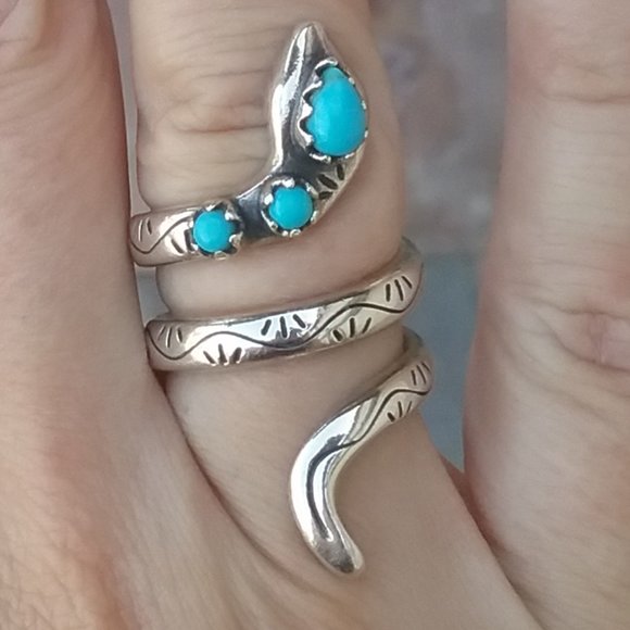 Turquoise snake ring outlet
